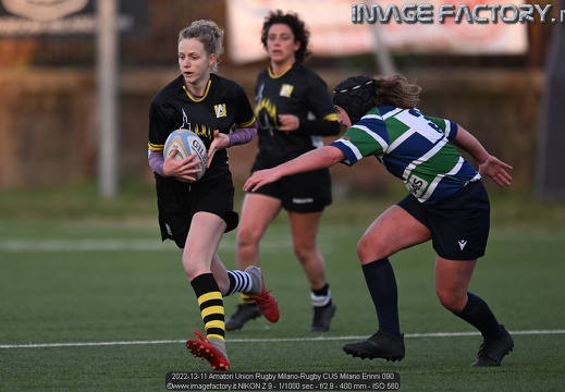 2022-12-11 Amatori Union Rugby Milano-Rugby CUS Milano Erinni (5-50)